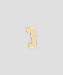Single Brass J Charm