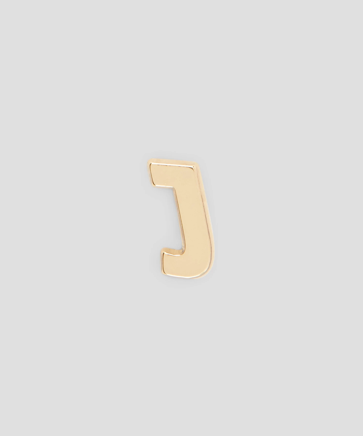 Single Brass J Charm