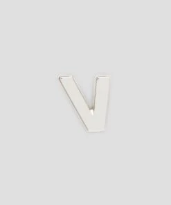 Single Brass V Charm