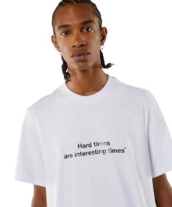 T-shirt Quote "Hard Times Are Interesting Times"