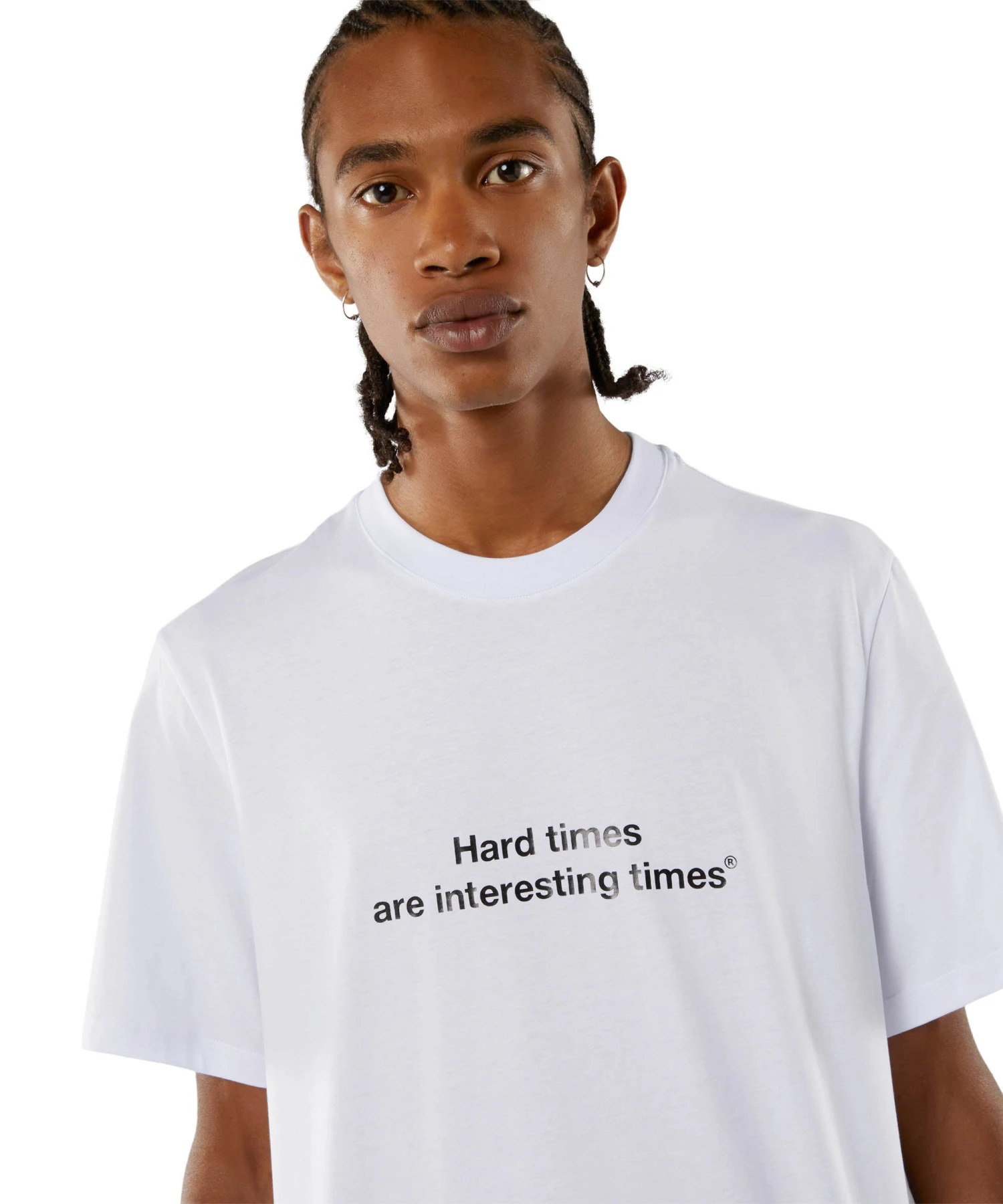T-shirt Quote "Hard Times Are Interesting Times"