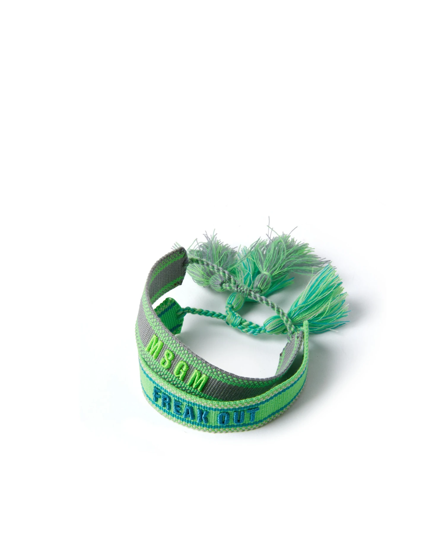 Embroidered Cotton MSGM Bracelets