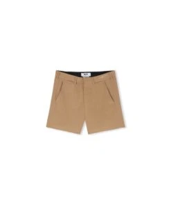 Flamed Viscose Canvas Shorts