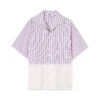 Poplin Bowling Shirt With Faded Treatment