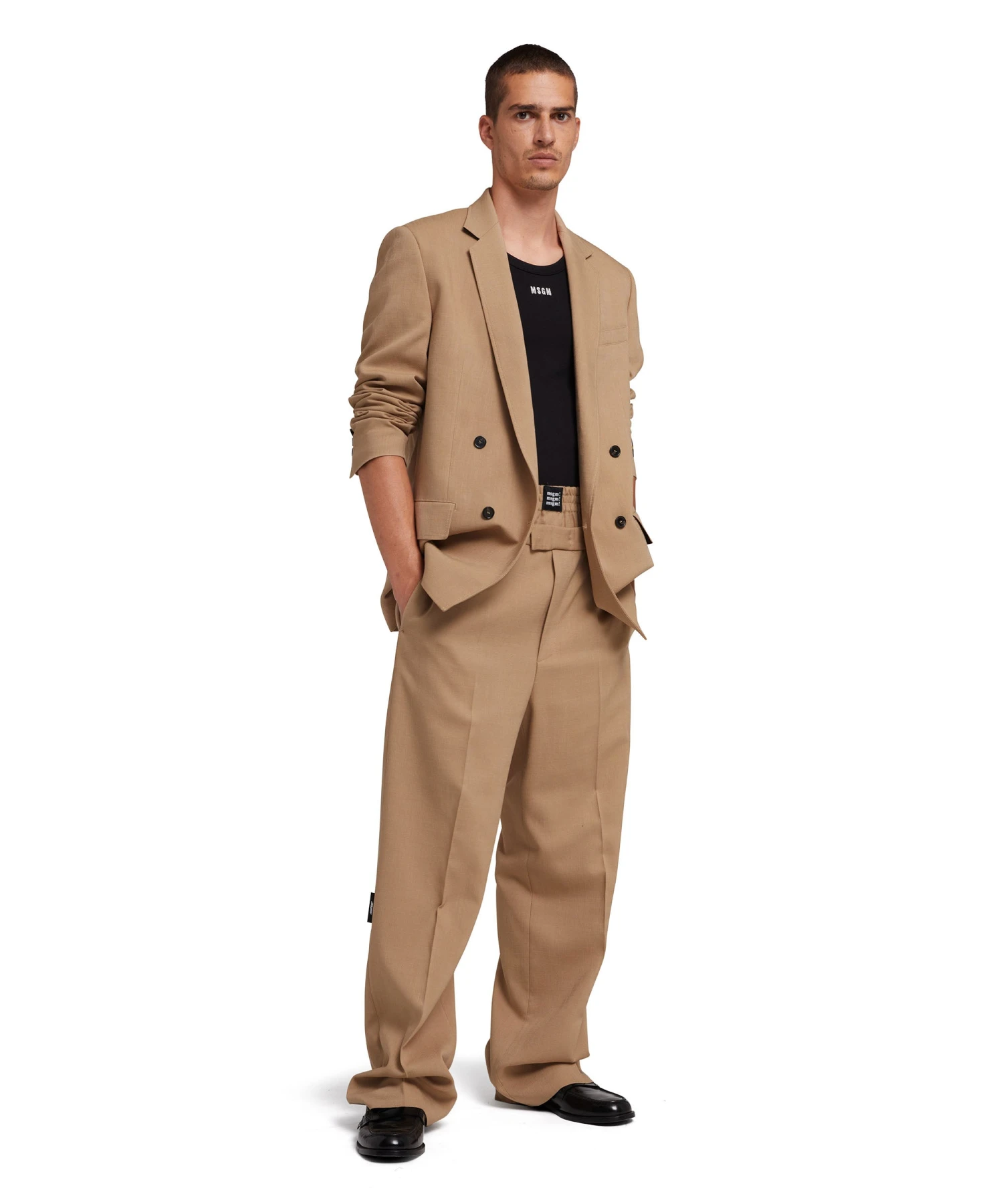 Flamed Viscose Double-breasted Jacket - Image 5