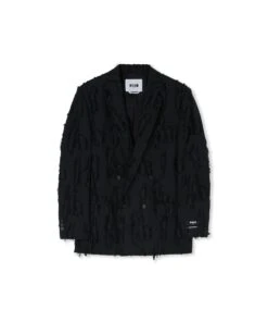 Jacquard Fil Coupè Double-breasted Jacket
