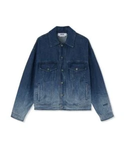 Feded Denim Treatment Jacket