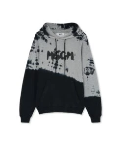 Hooded Sweatshirt With New Brushstroke Logo And Tie-dye Treatment