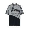T-Shirt With New Brushstroke Logo And Tie-dye Treatment