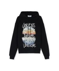 Hooded Sweatshirt With "Gorgeous Amazing Awesome Sunset" Graphic