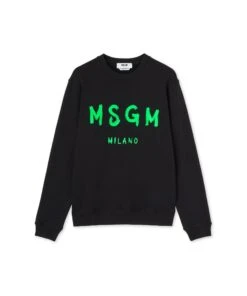 Sweatshirt With Brushstroke Logo