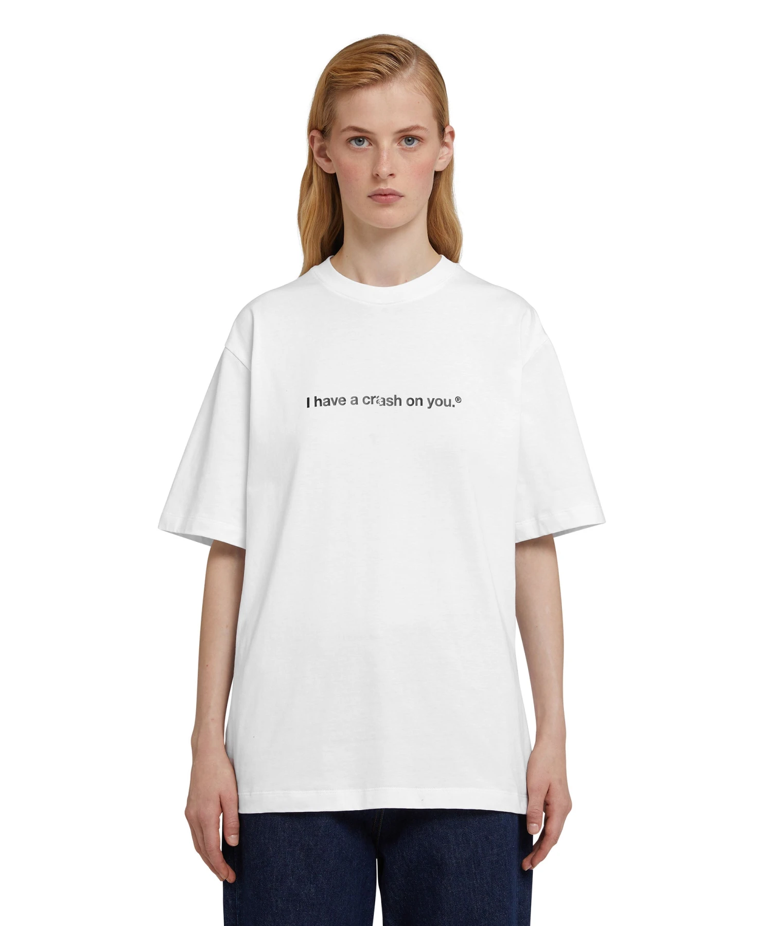 Cotton T-shirt With Crash Quote - Image 6