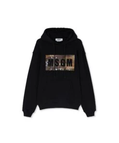 Hooded Sweatshirt With Camo Box Logo