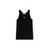 Ribbed Jersey Tank Top With Embroidered Logo