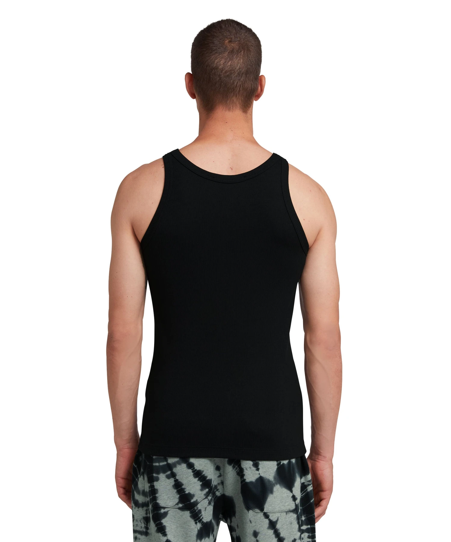 Ribbed Jersey Tank Top With Embroidered Logo - Image 3