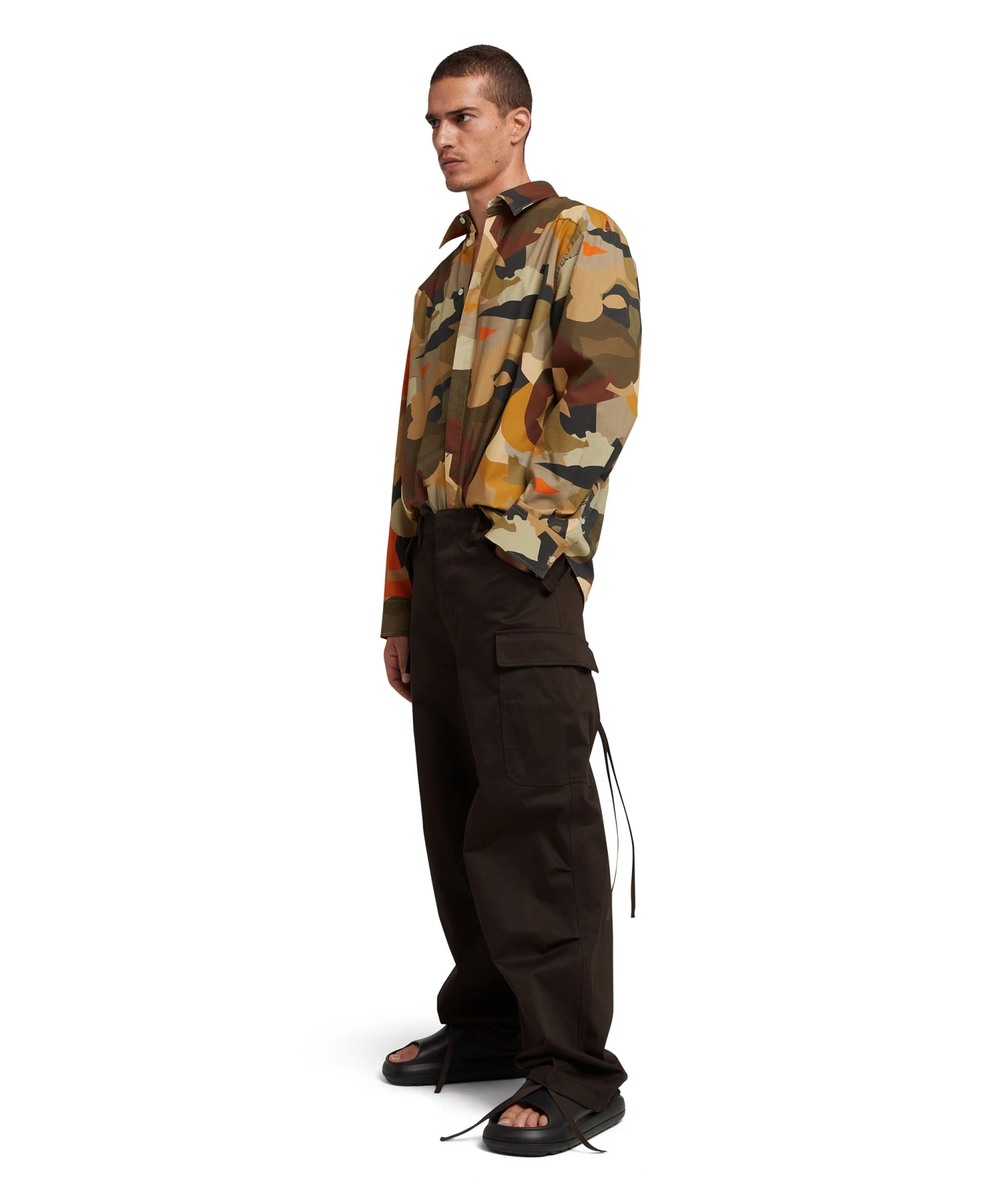 Gabardine Cotton Cargo Pants - Image 5
