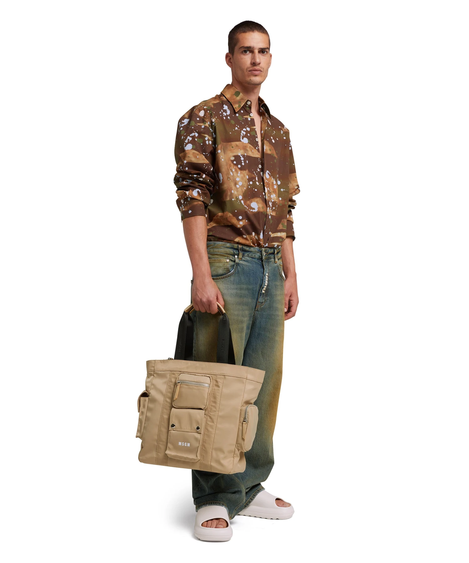 Multi-pocket Nylon Tote Bag - Image 5