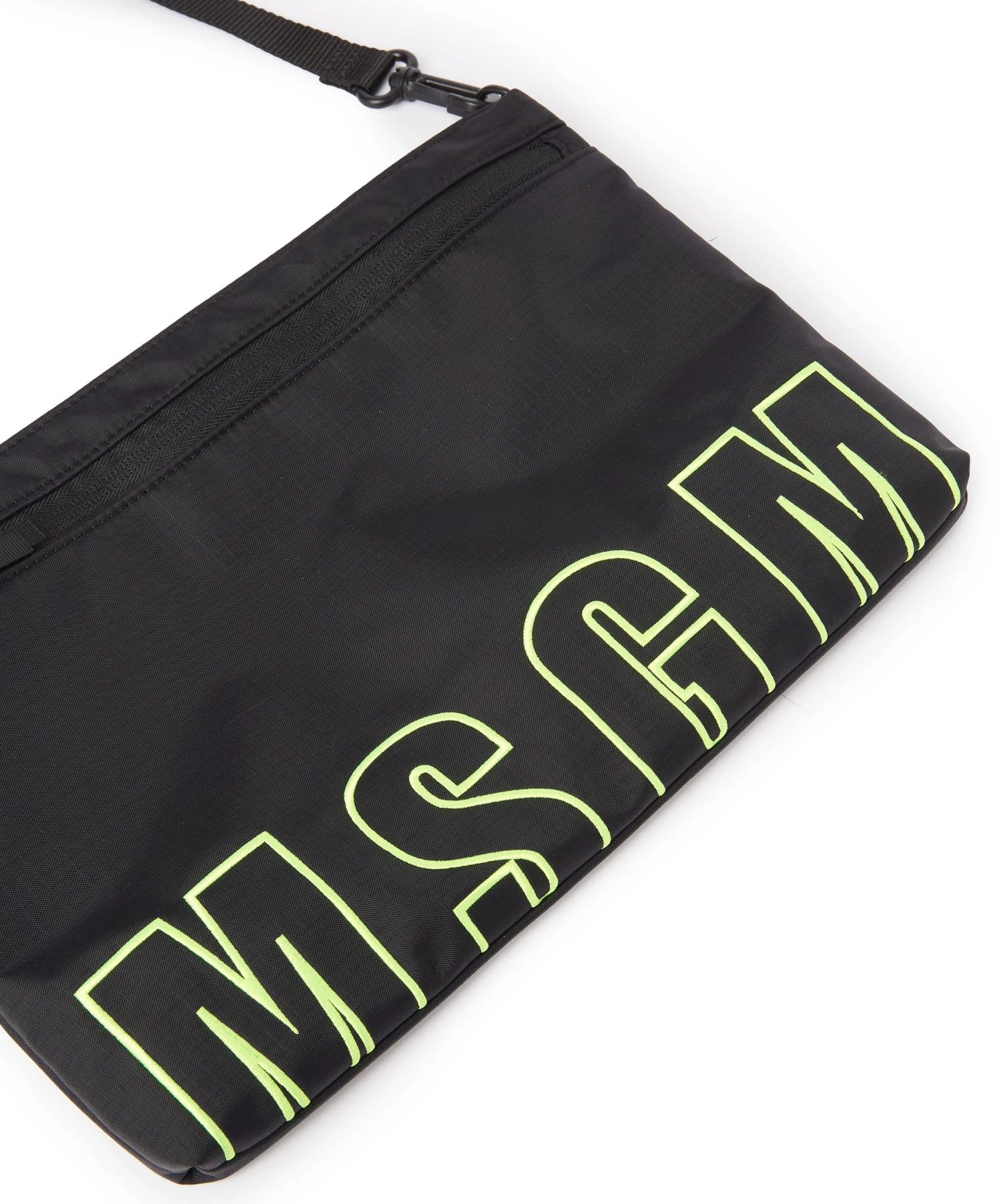 Ripstop Nylon Shoulder Bag With Embroidered Logo - Image 4