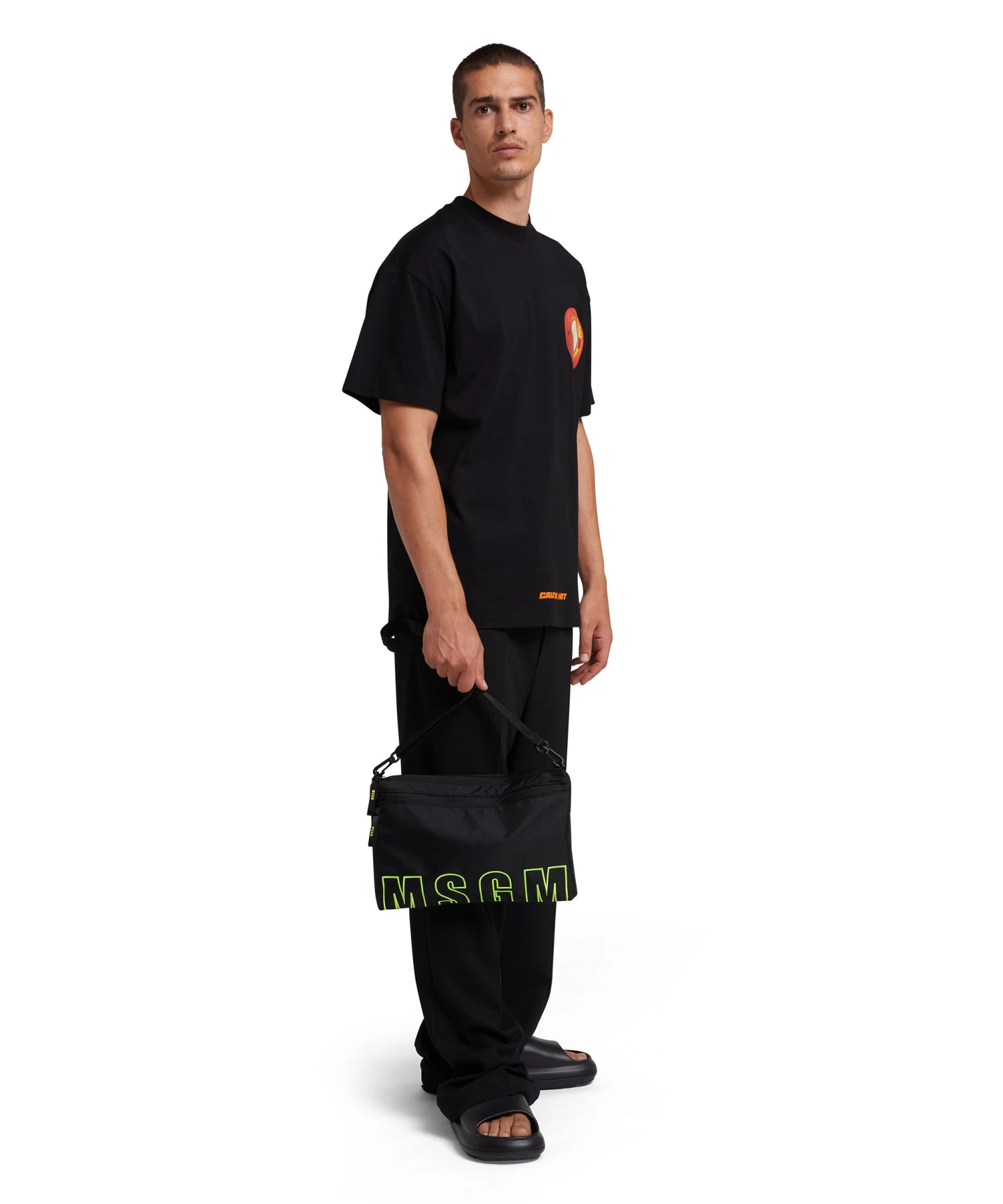 Ripstop Nylon Shoulder Bag With Embroidered Logo - Image 5