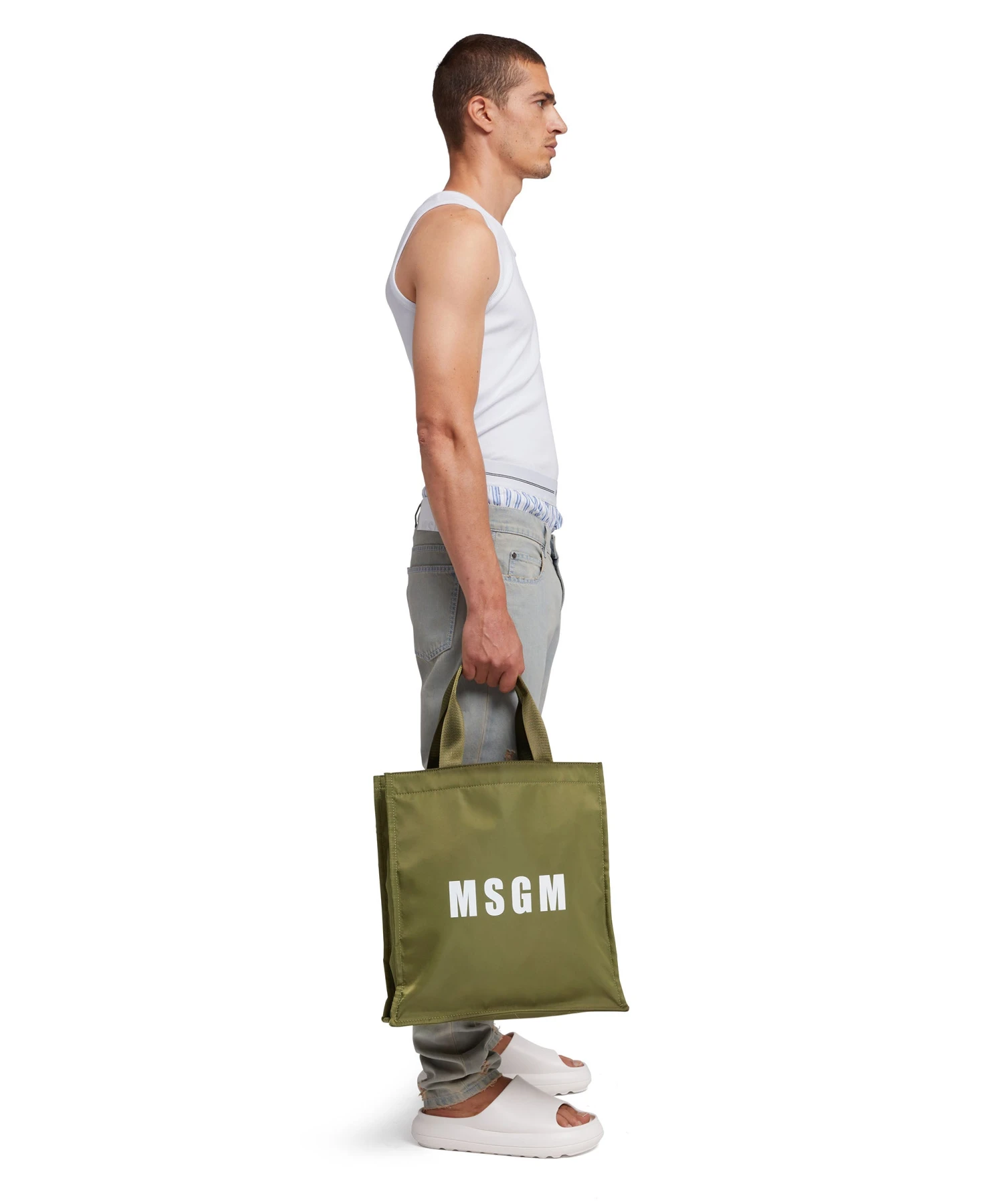 Nylon Tote Bag With Logo - Image 5