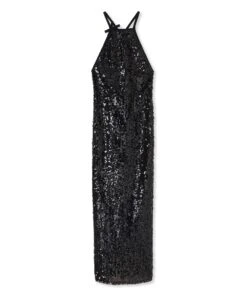 Sleeveless Long Dress With Sequins