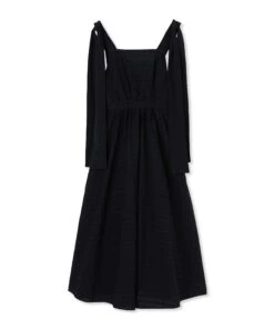 Poplin Seersucker Sleeveless Dress