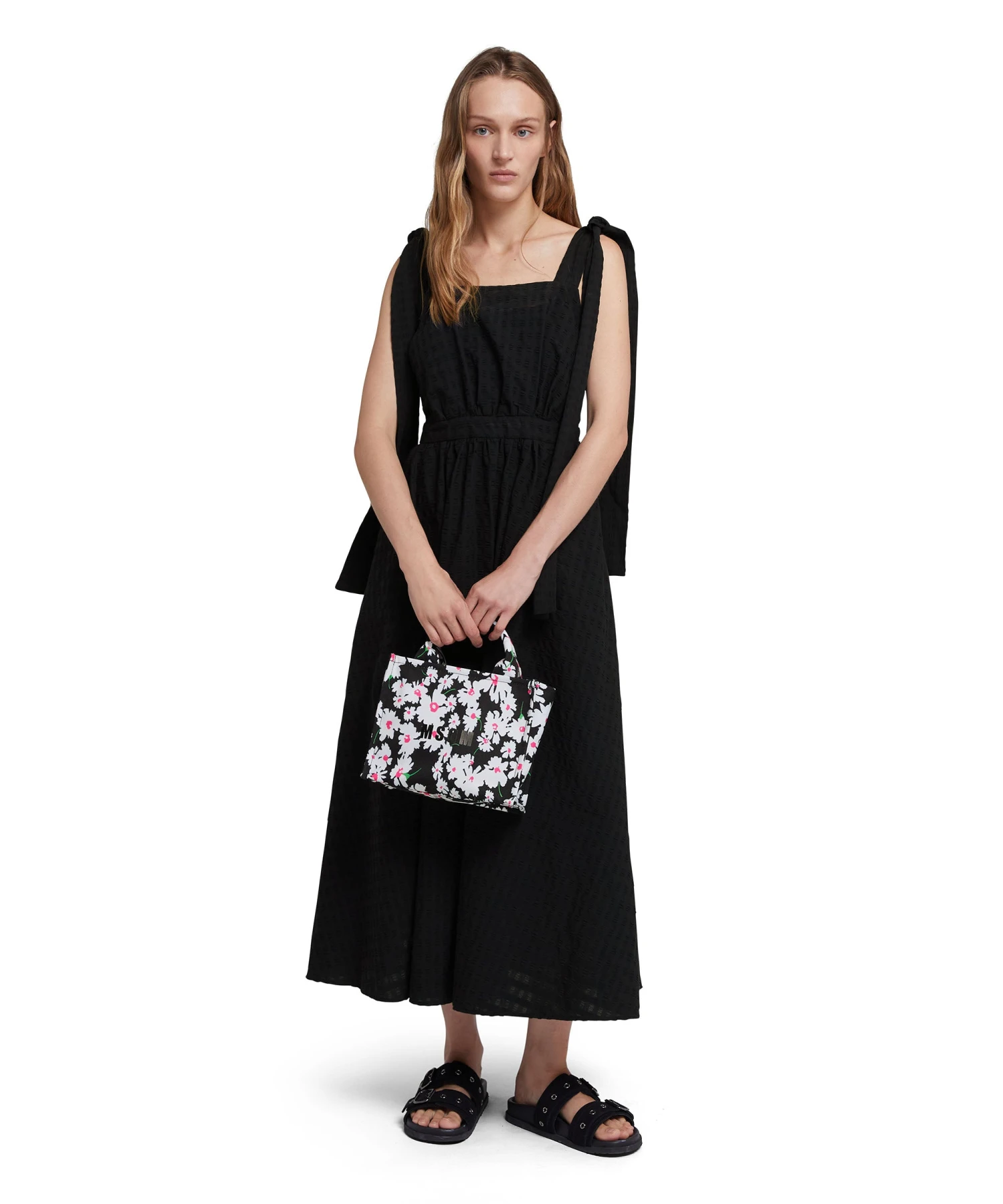 Poplin Seersucker Sleeveless Dress - Image 5