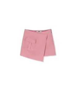 Flamed Viscose Canvas Skort