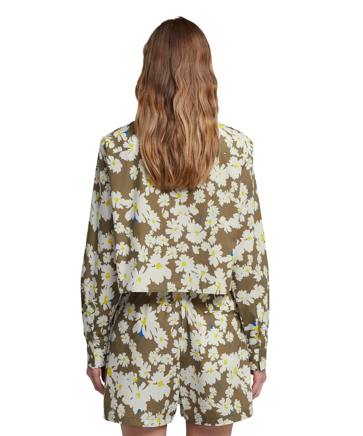 Poplincrop Shirt With Daisy Print - Image 3