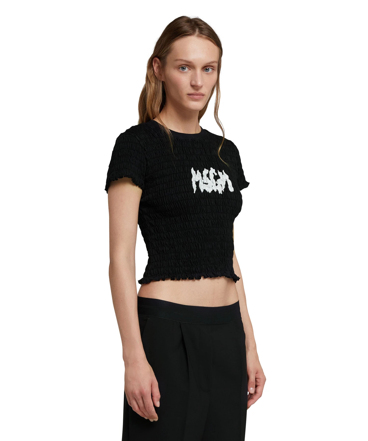 Embossed T-Shirt With New Brushstroke Logo - Image 4