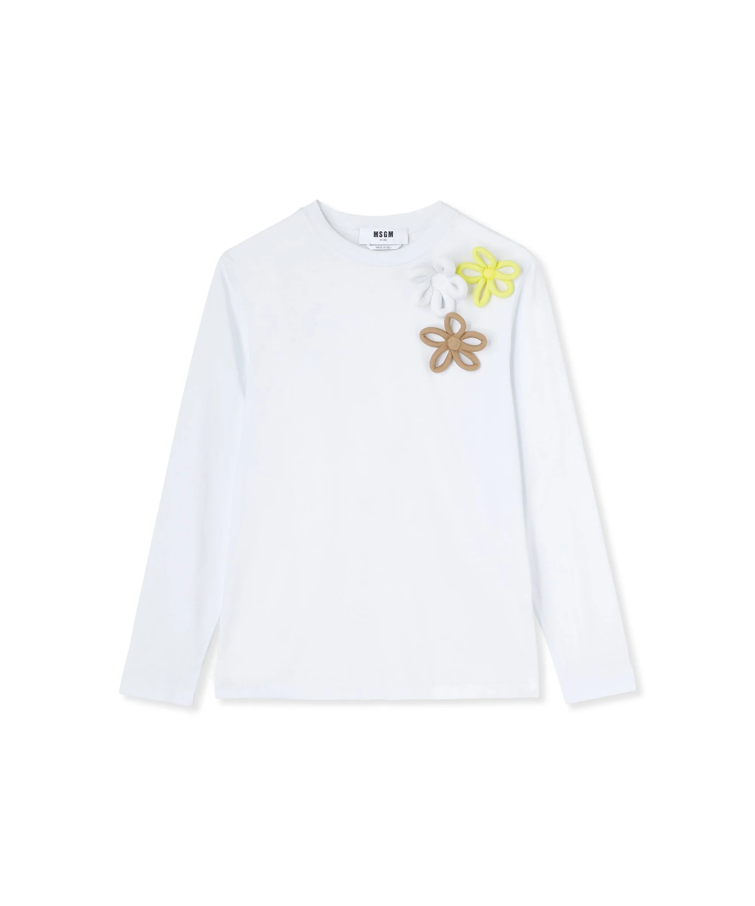 Long Sleeve T-Shirt With Daisies Application