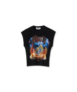 Sleeveless T-Shirt With "MSGM Adventures" Graphic