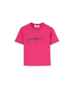 T-Shirt With Rhinestone Logo