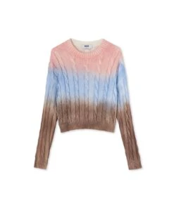 Braided Cotton Shirt With Faded Treatment