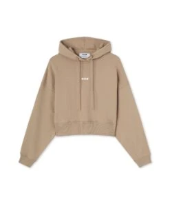 Mini Logo Crop Hooded Sweatshirt