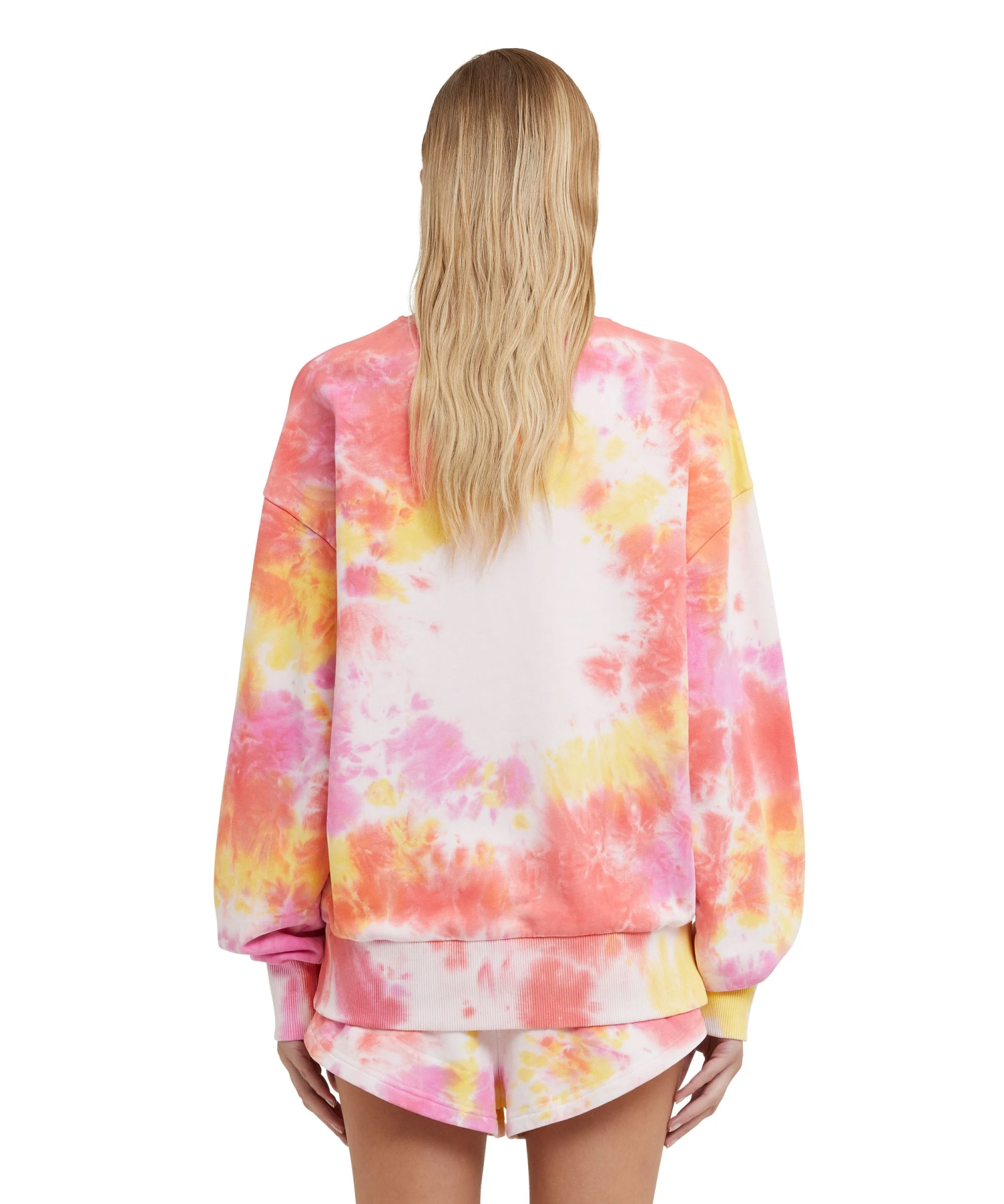 Tie-dye Crewneck Sweatshirt With Brushstroke Logo - Image 3