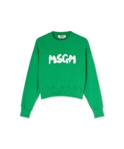 Sweatshirt With New Brushstroke Logo