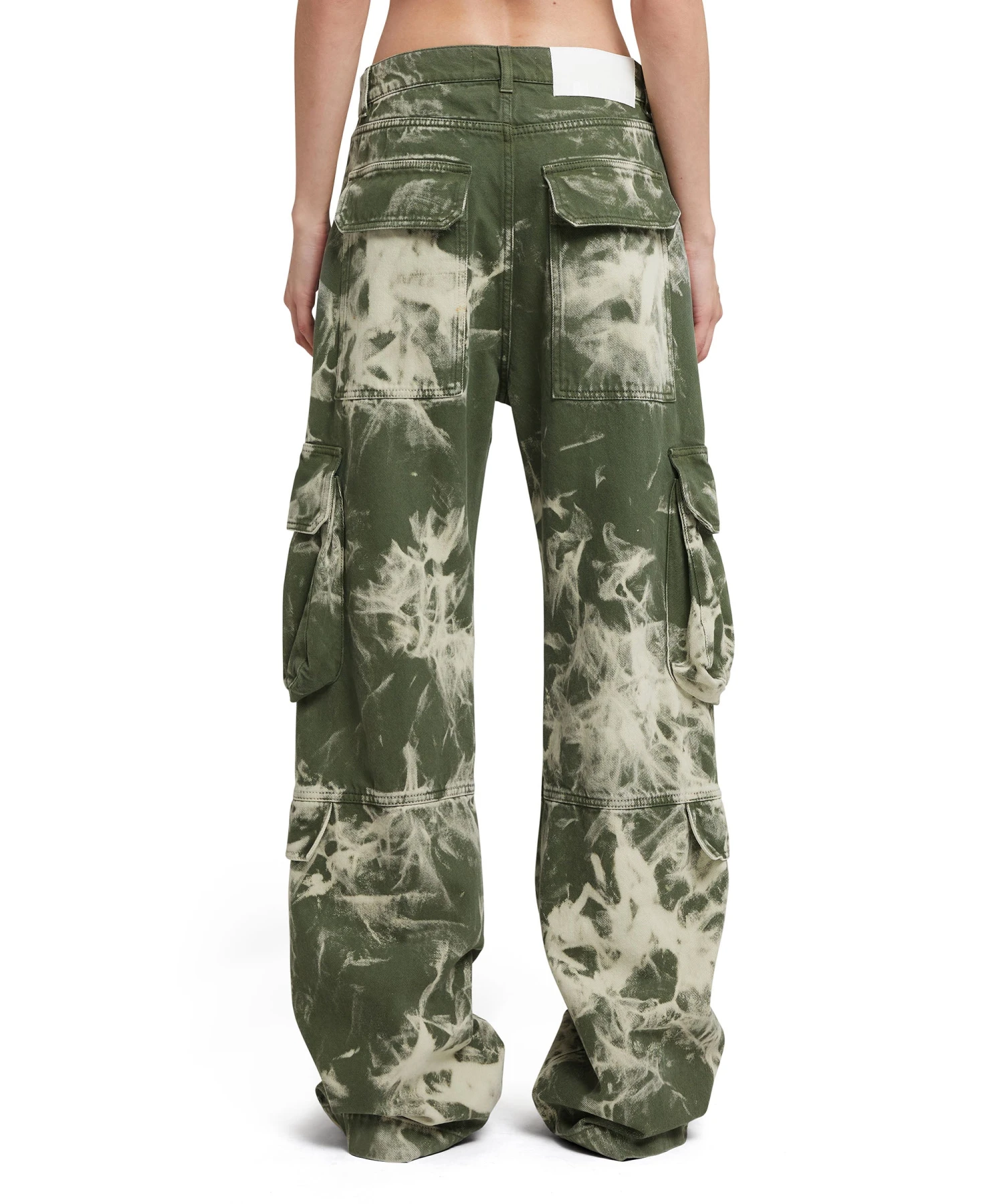 Cargo Pants With Marbleized Tie-dye Treatment - Image 3