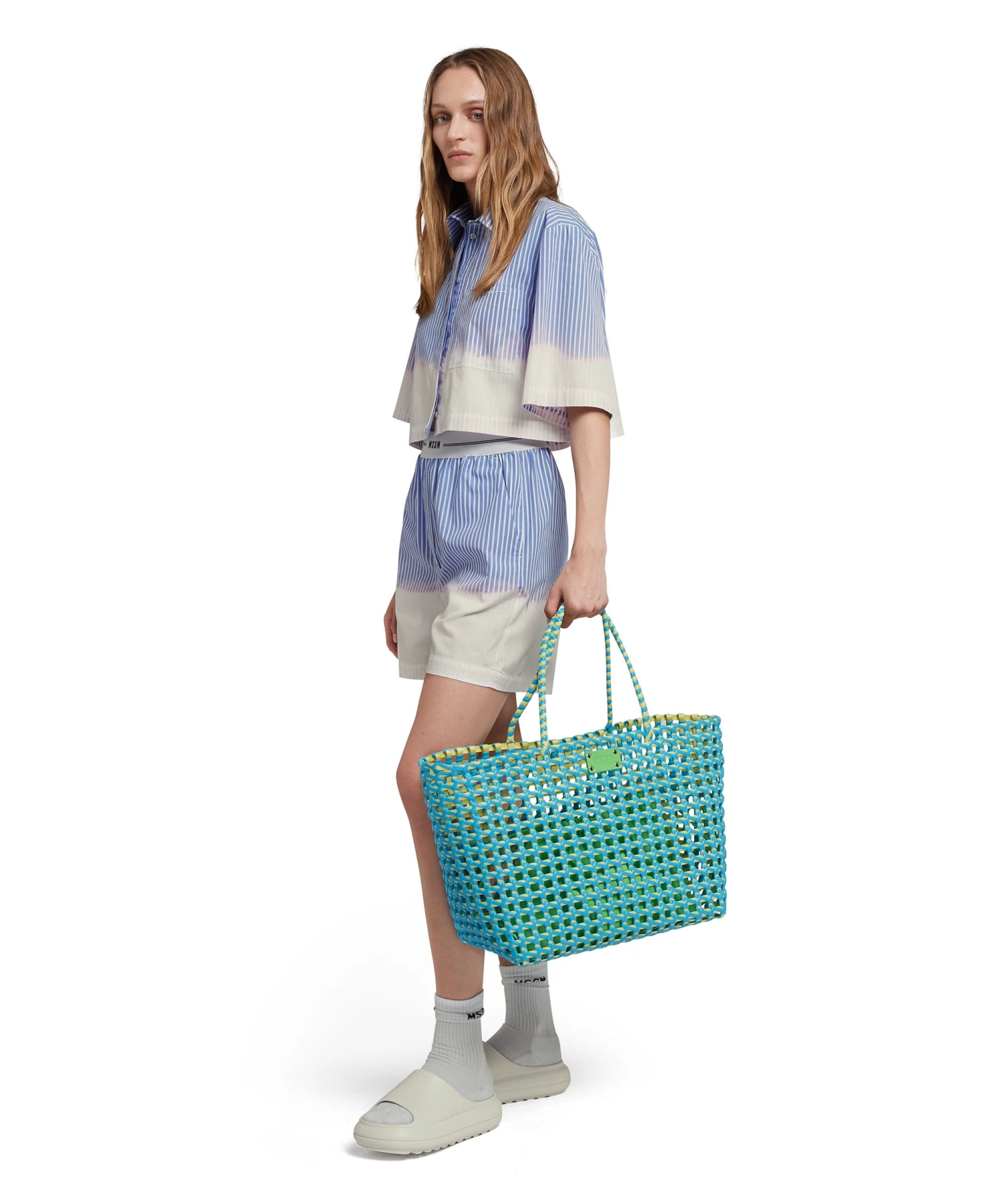 Large Woven Tote Bag With Logo - Image 5