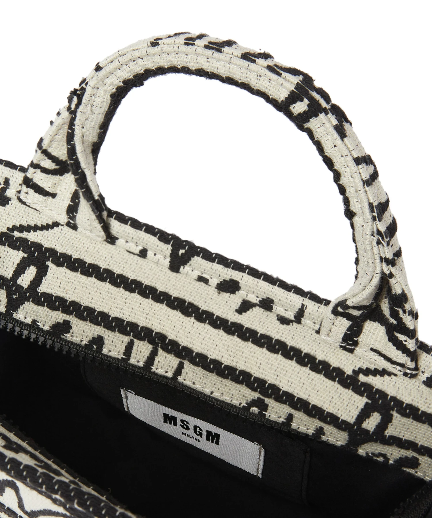 Small Anvas Tote Bag With Jacquard Logo - Image 4