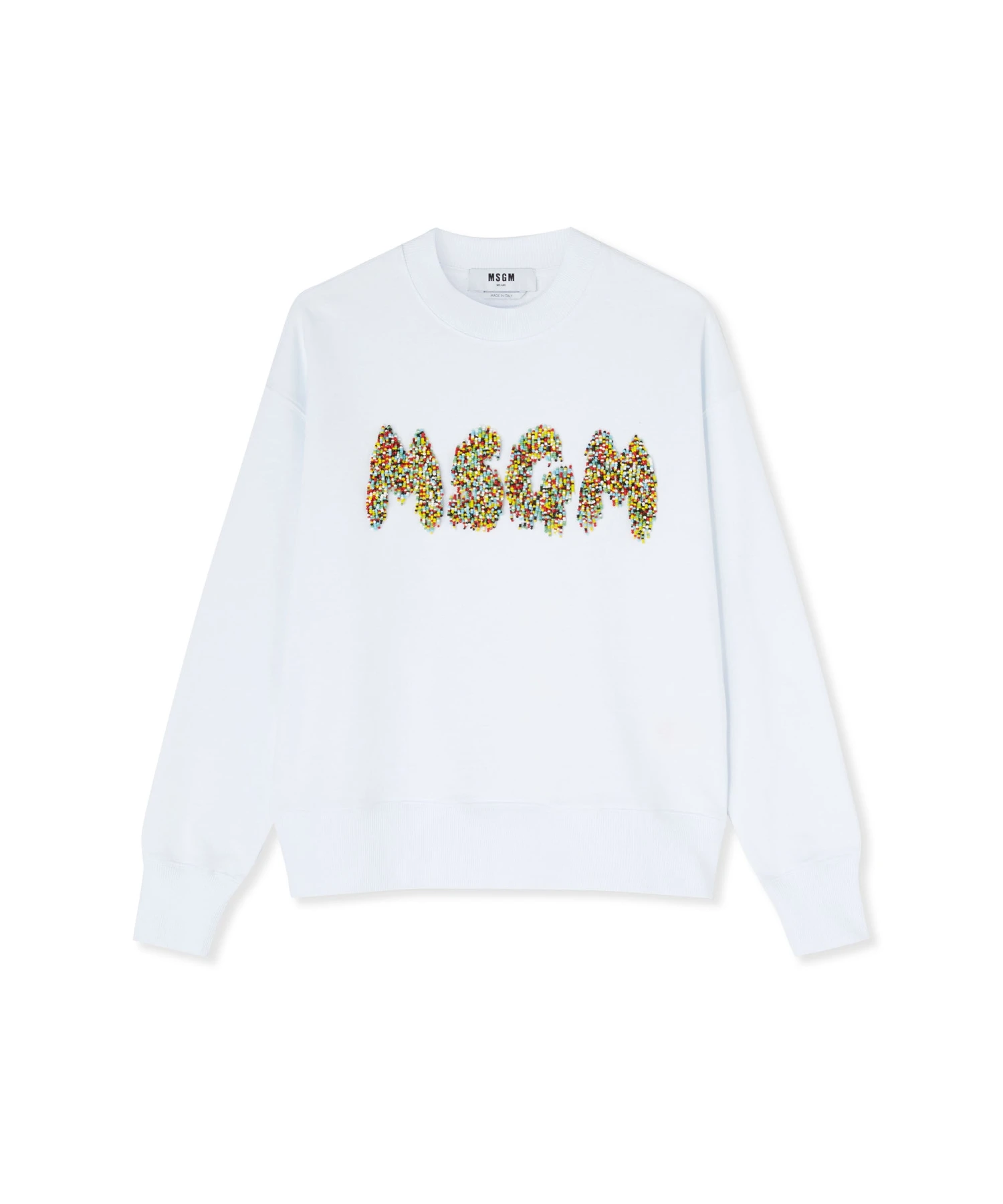 Sweathirt With Embroidered Beaded Logo