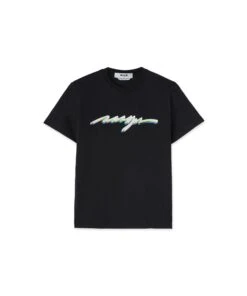 T-Shirt With Neon Logo