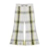 Tecno Canvas Check Crop Pants