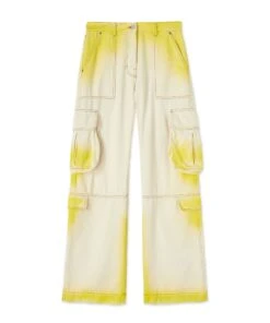 Bull Cotton Cargo Pants With Faded Treatment