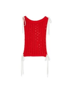 Crochet Shirt Cotton Sleeveless Top
