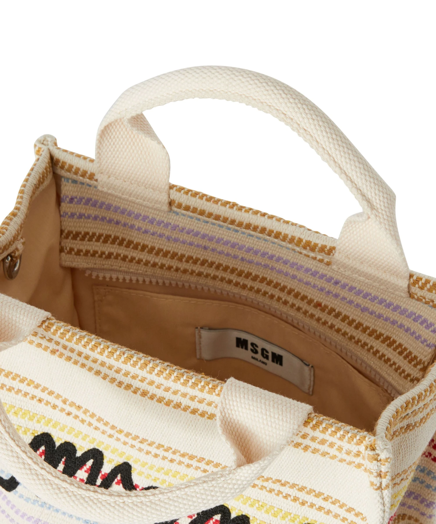 Cotton Canvas Tote With Embroidered Logo - Image 4