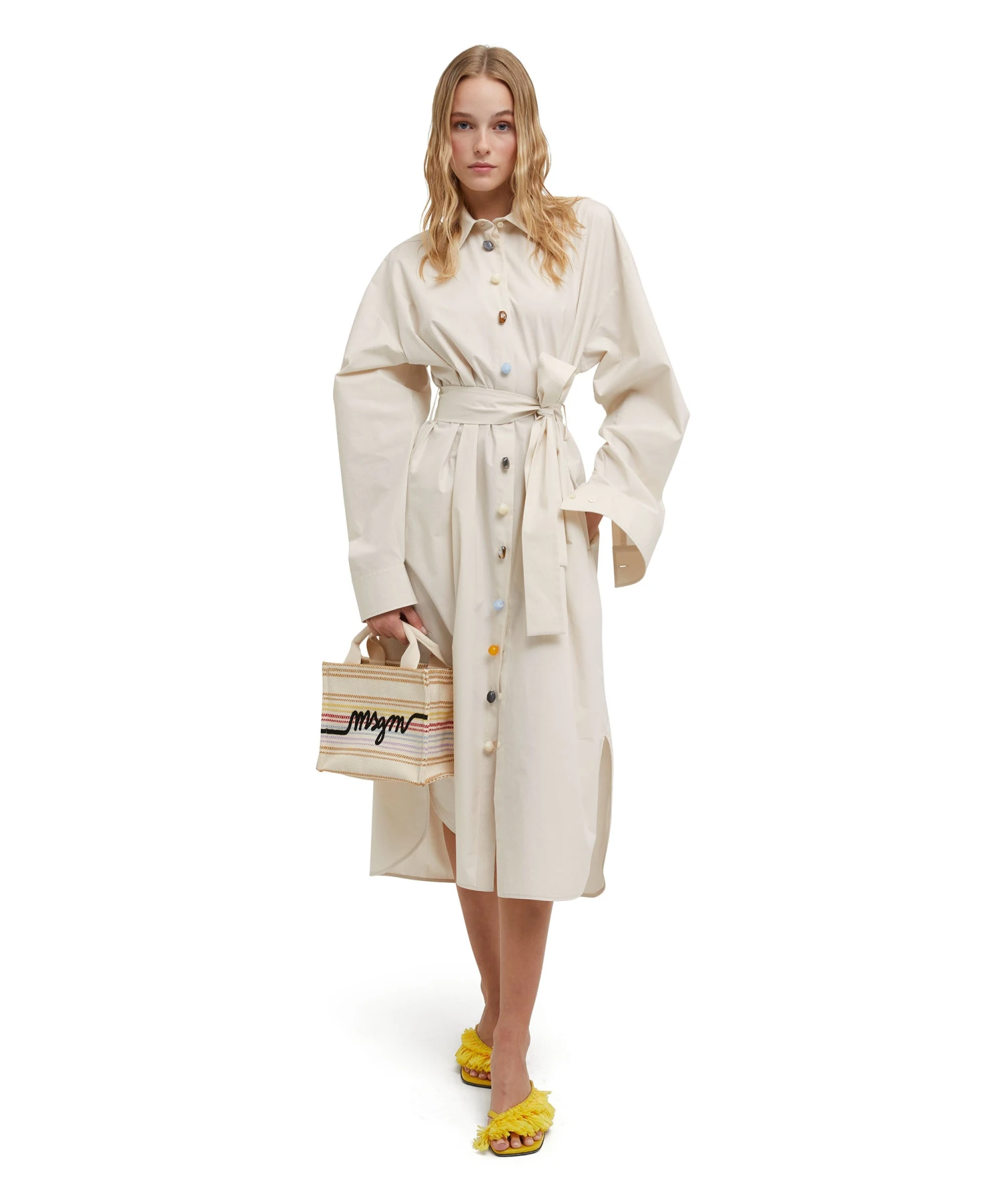 Cotton Canvas Tote With Embroidered Logo - Image 5