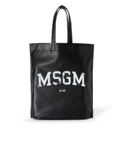 Maxi Tote With Distressed Effect College Logo