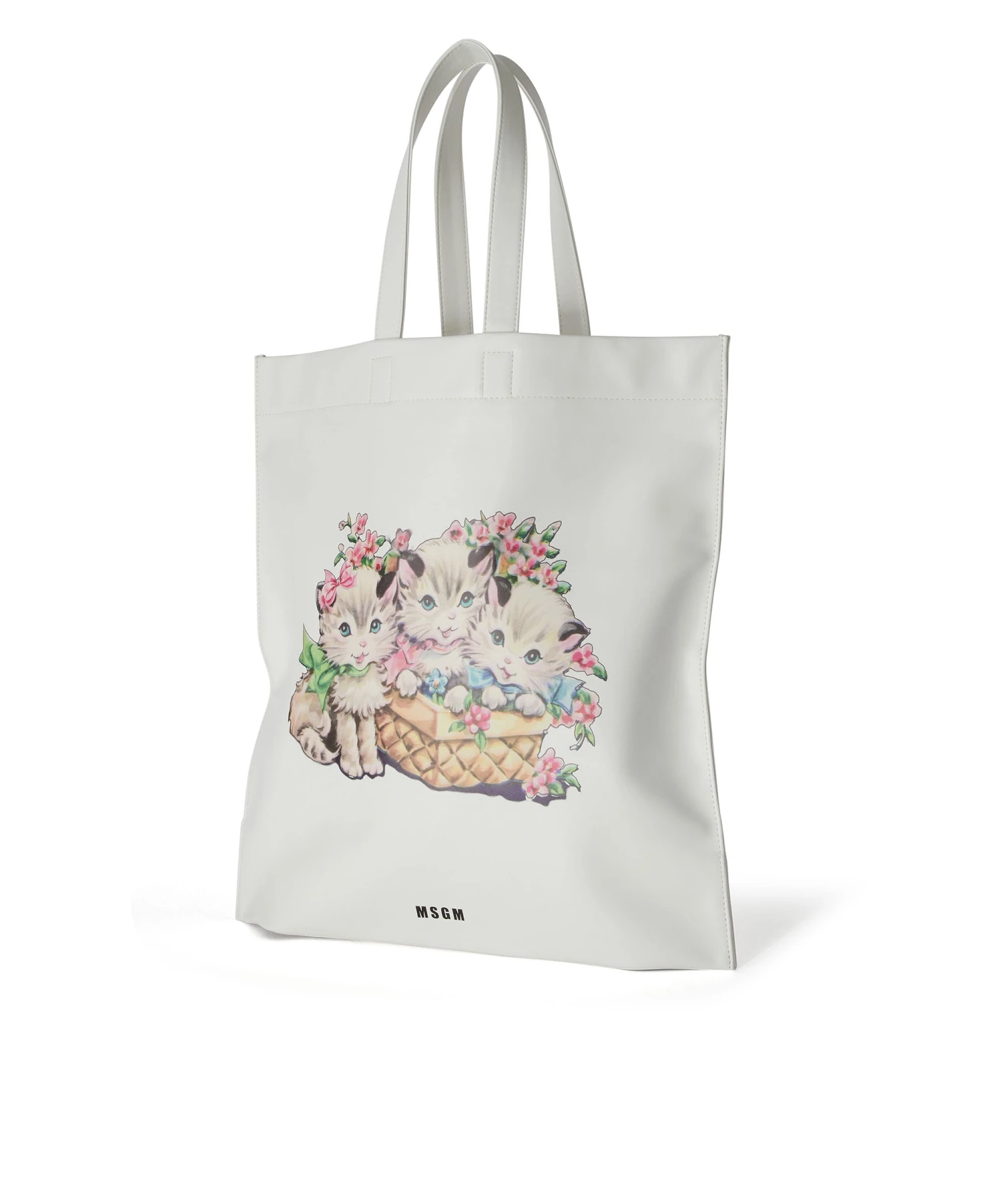 Maxi Tote With Cats Print And Logo On The Front - Image 3