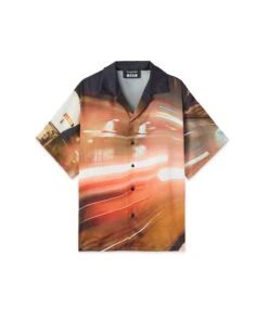 MSGM X Google Pixel "Night Metro" Print All-over Shirt